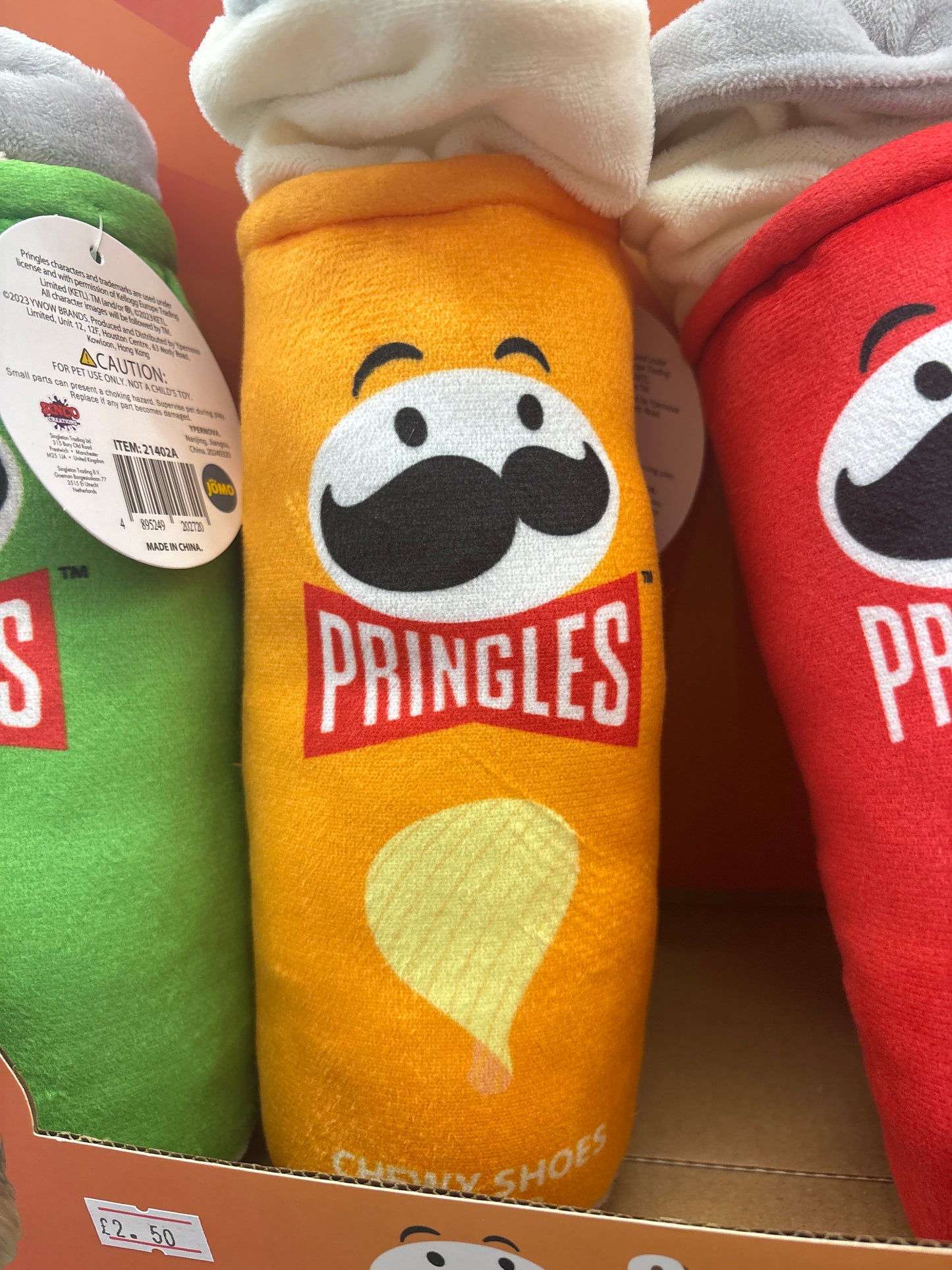 Pringles Squeaky Dog Toy