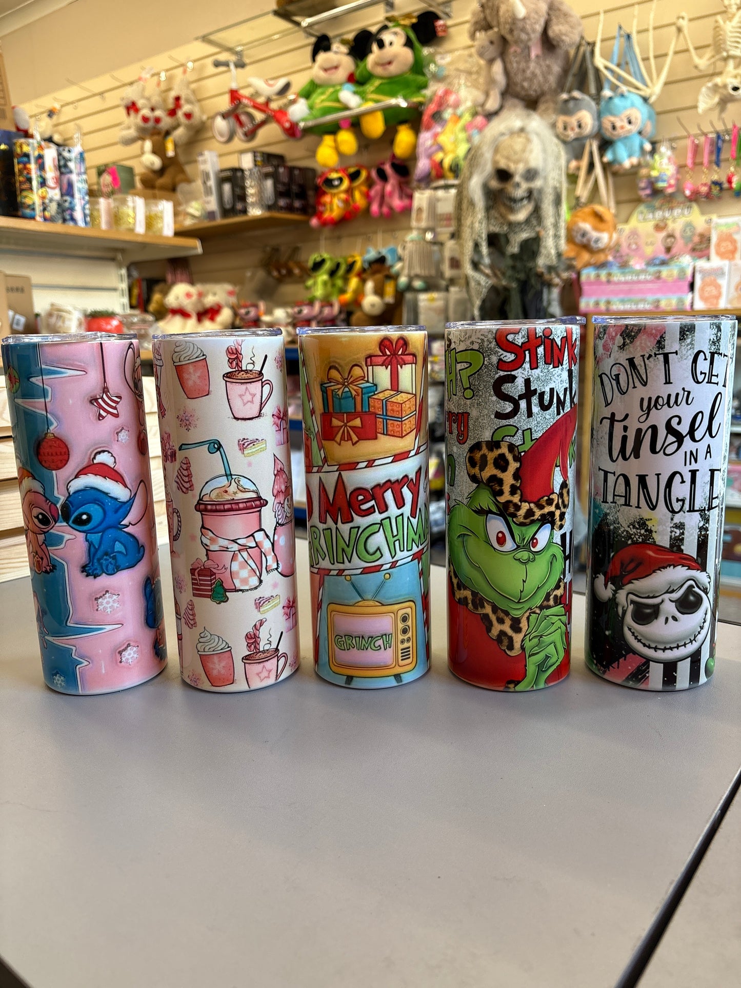 Christmas tumblers