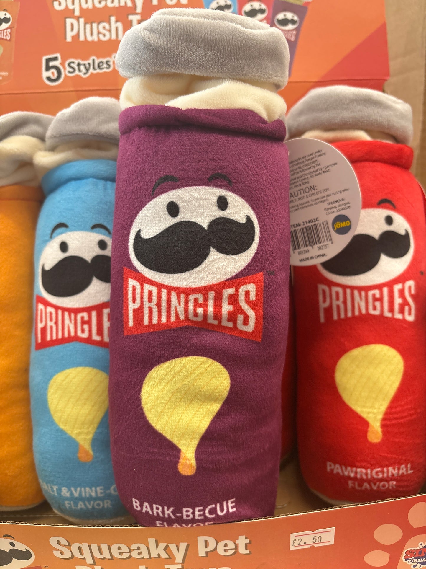 Pringles Squeaky Dog Toy