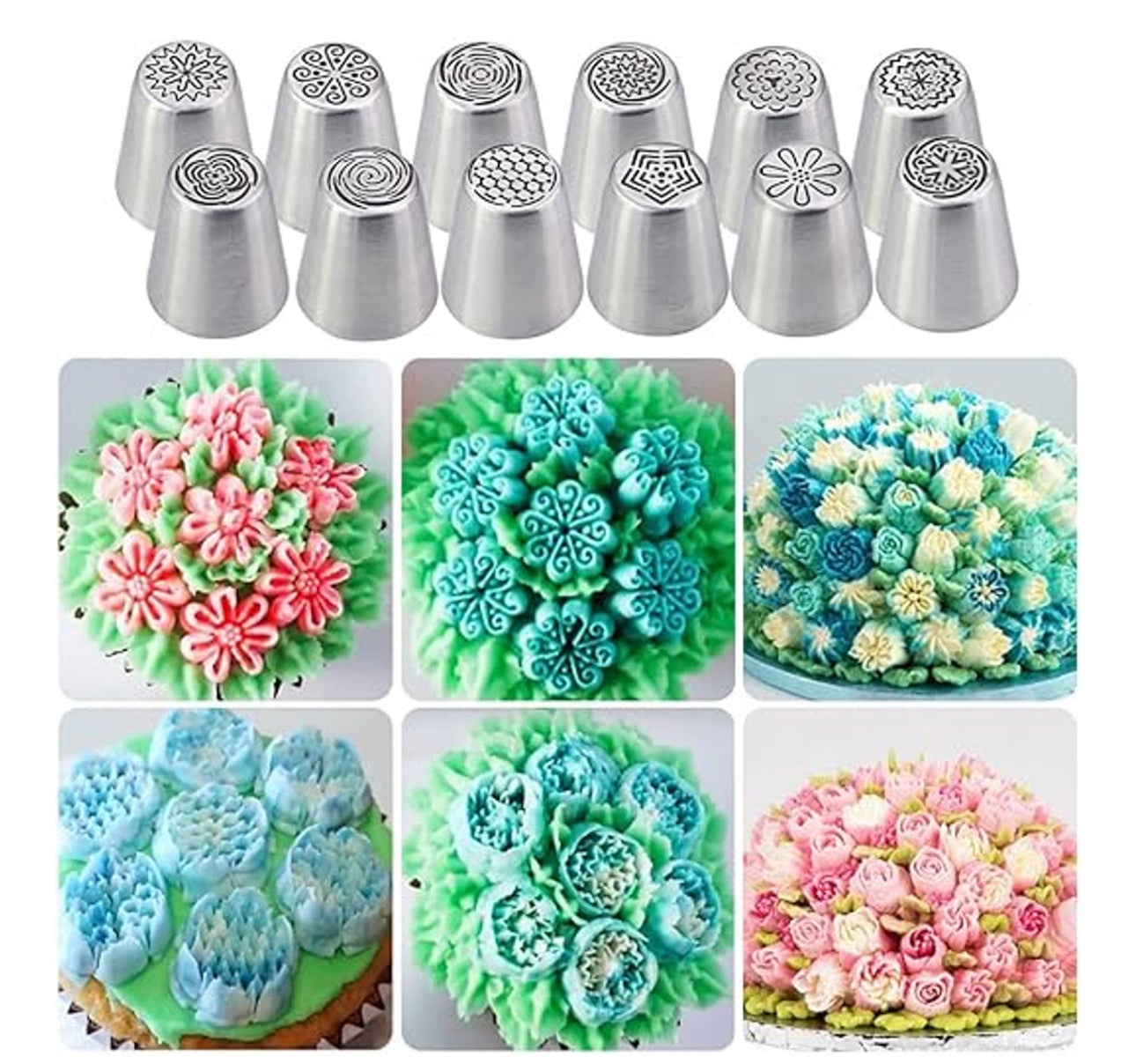 143 Pieces Russian Piping Nozzles Set