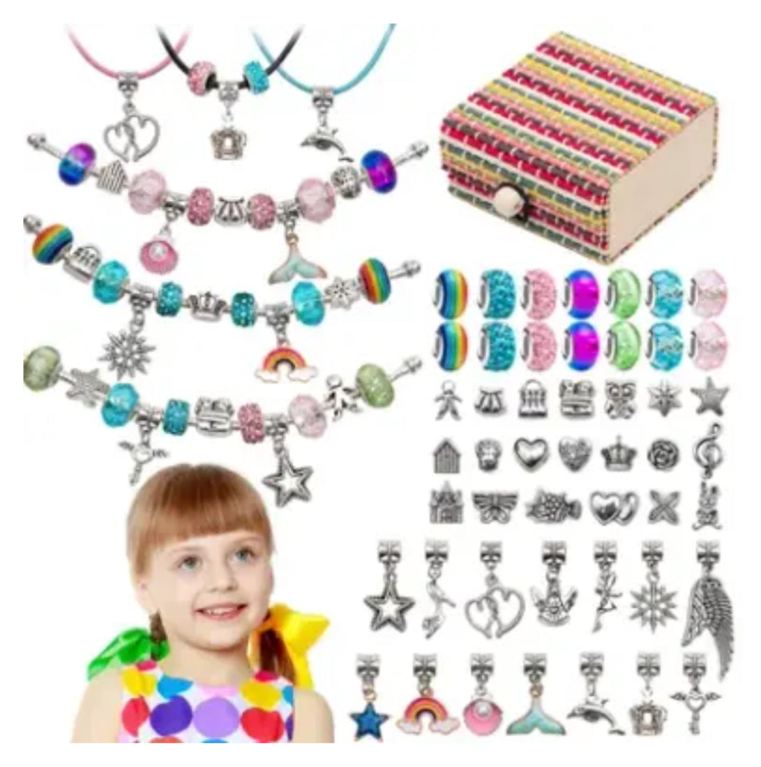Charm bracelet jewellery making set