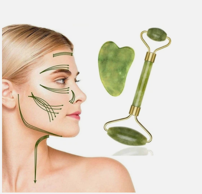 Jade Roller And Gua Sha Set