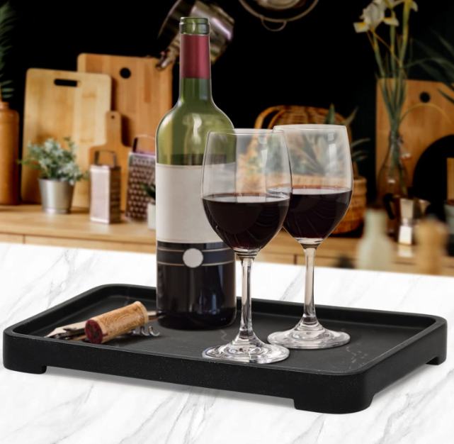 Black Marble Vanity Tray
