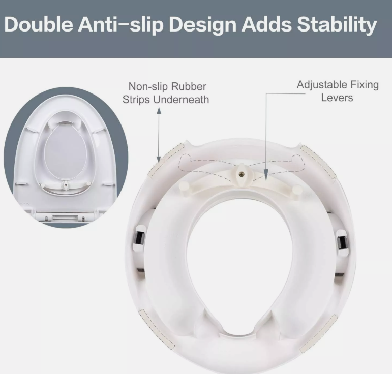Toddler Toilet Training Set Baby Potty Toilet Seat With Handles Safe Stable