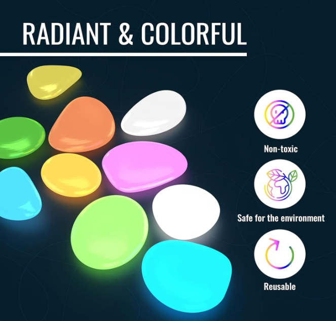 Multi Colour Glow In The Dark Rocks