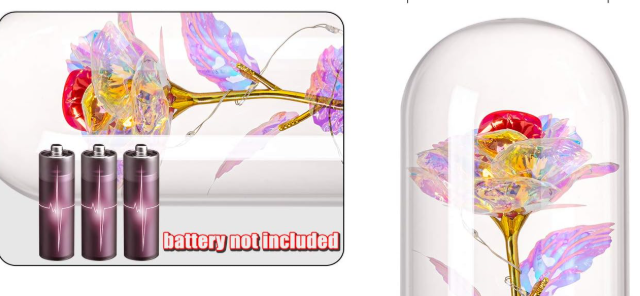 Galaxy Infinity Rose with Led String Light