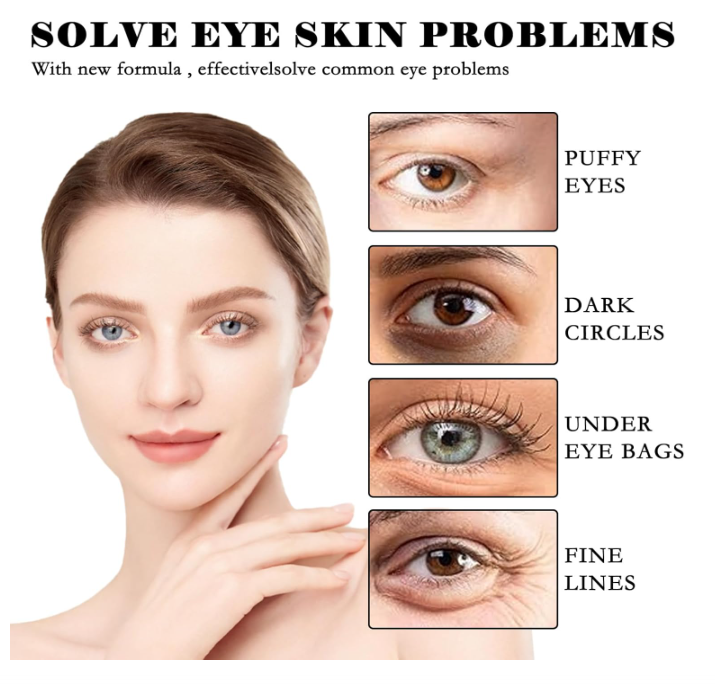Instant Eye Tightener, Eye Bag Cream Instant Eye Tightener for Tightens and Smoothes for Dark Circles Fine Lines Puffiness