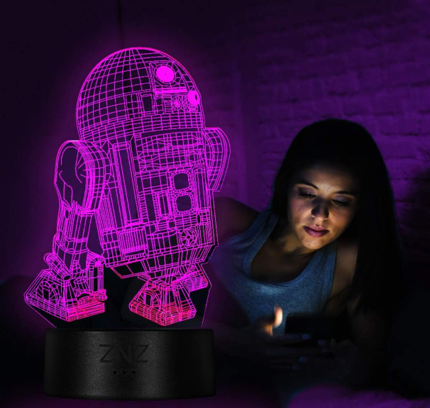 3D Star Wars Lamp, ZNZ LED Optical Illusion Night Light