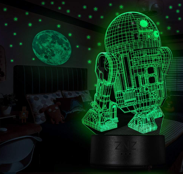 3D Star Wars Lamp, ZNZ LED Optical Illusion Night Light