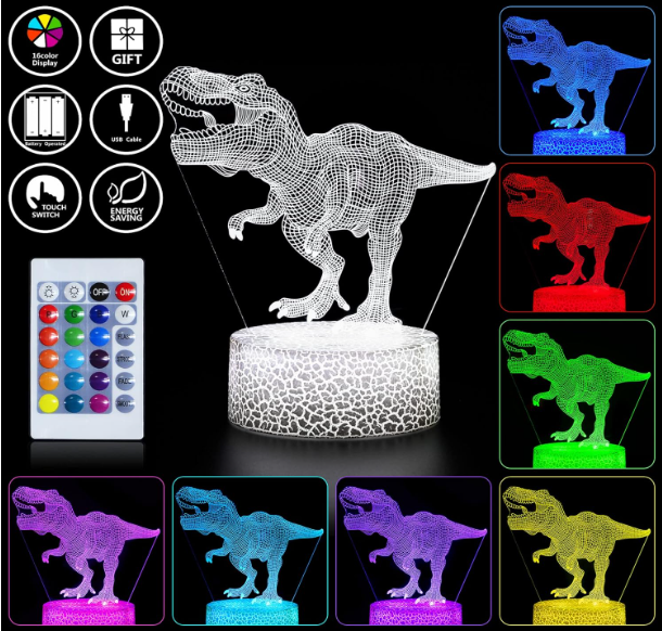 Dinosaur 3D Illusion Lamp