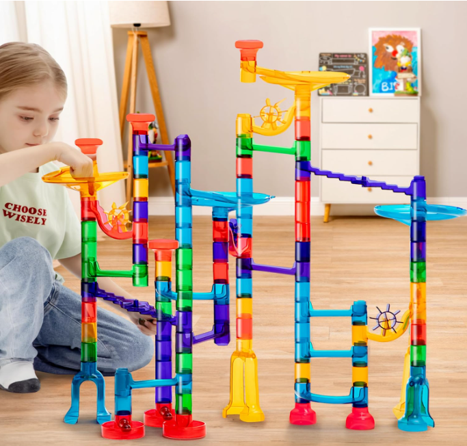 150 Pcs Marble Run Premium Set, Construction Building Blocks Toys