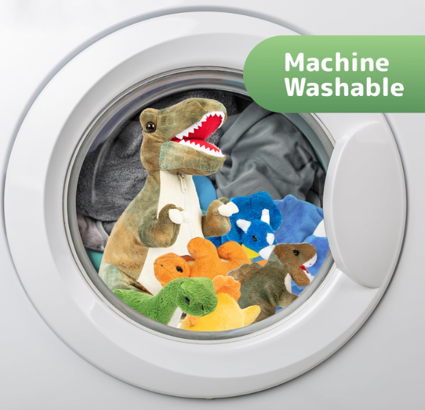 DinoMazing Adventure: A 38.1cm T-Rex Dinosaur Plush with 5 Baby Hatchlings