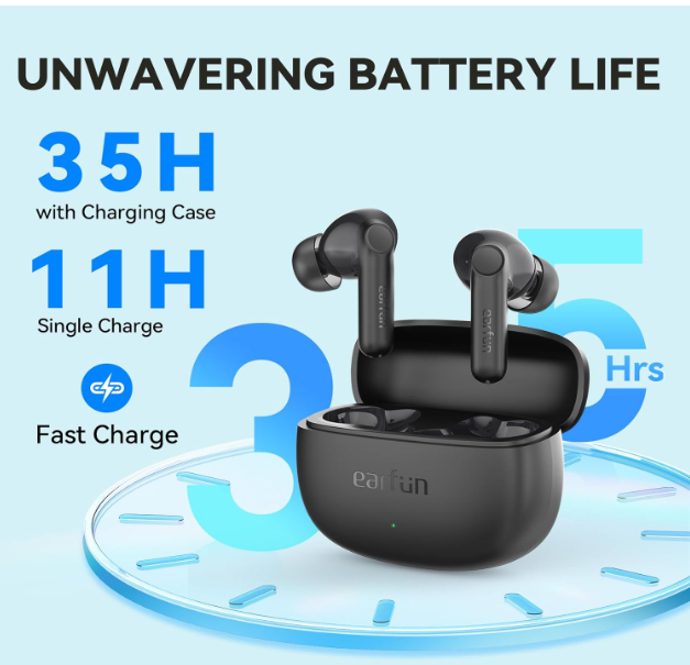 Wireless Earbuds, Deep Bass Earphones with 12mm Drivers