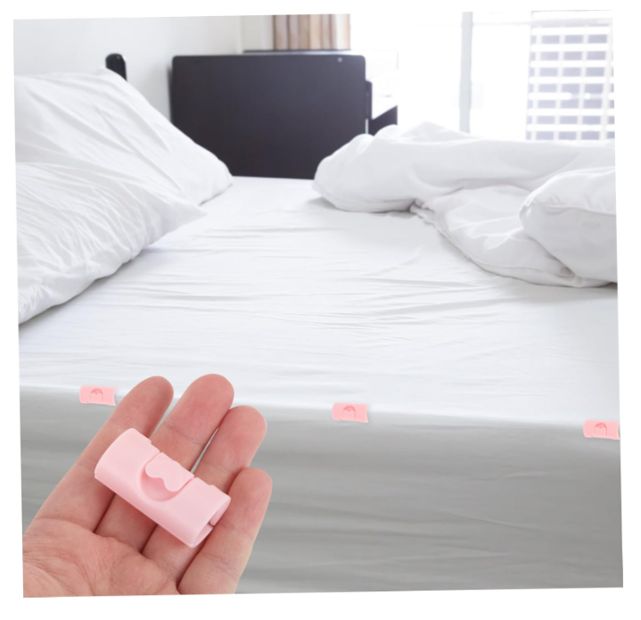 Quilt Fastener Clips Mattress Clips for Fitted Sheets Bed Sheet Clips Smooth Surface to Prevent Scratches