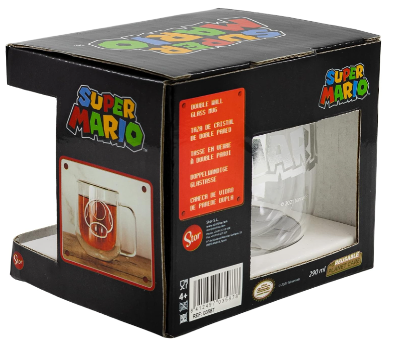 Super Mario Glass Cup - Toad