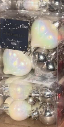 Heart Christmas Baubles