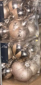 Heart Christmas Baubles