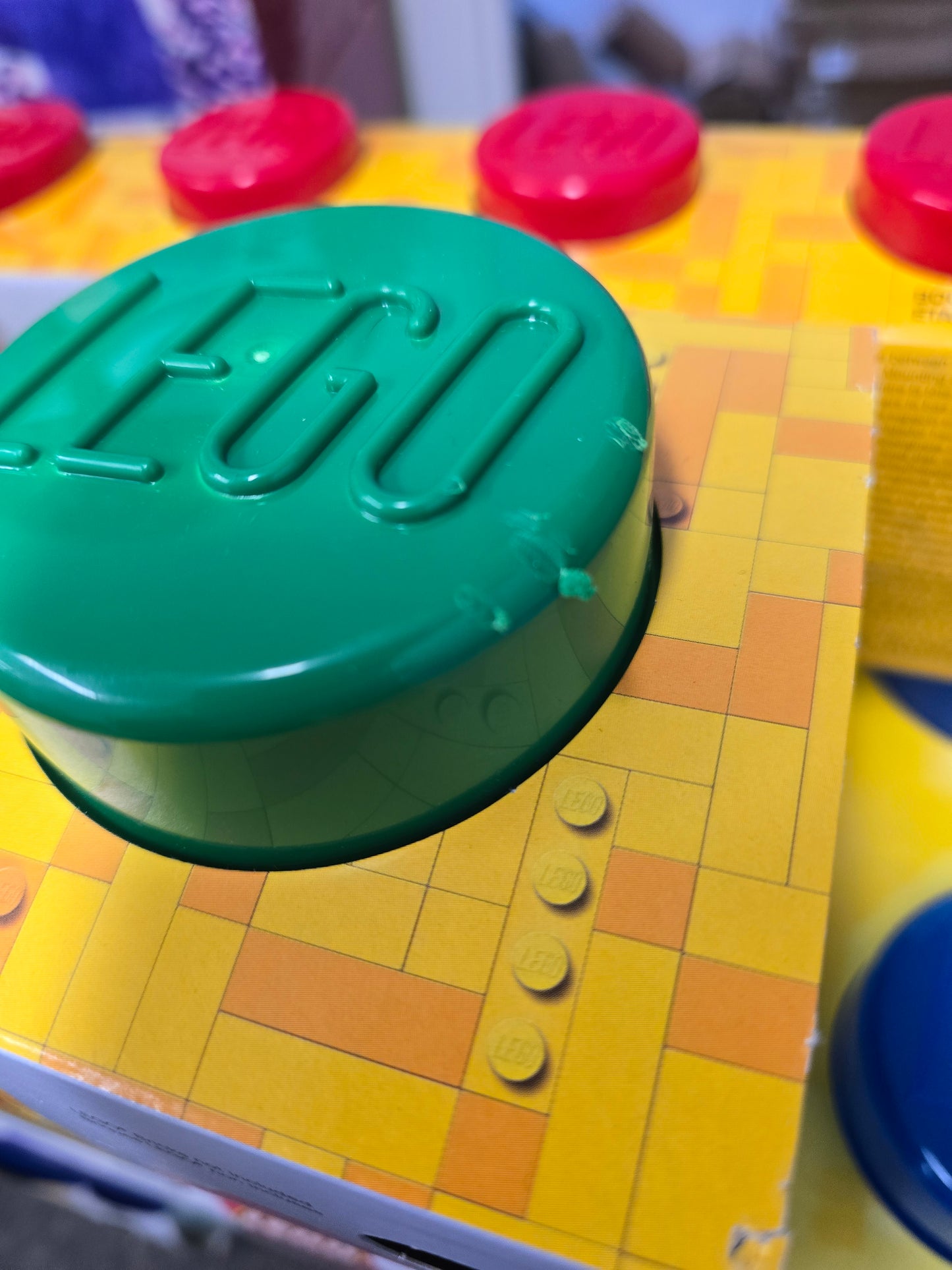 Lego storage brick - green singles