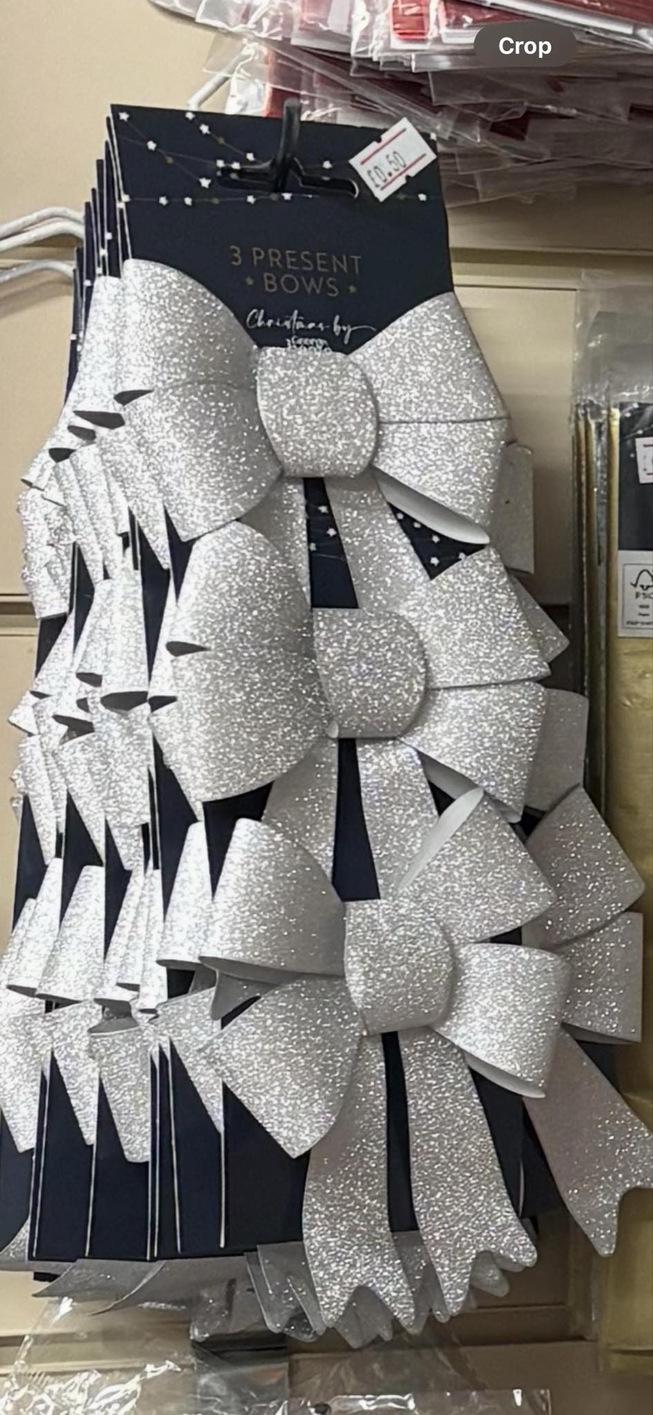 Silver Present Bows