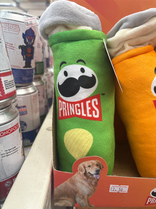 Pringles Squeaky Dog Toy