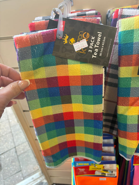 Pack of 3 tea towels