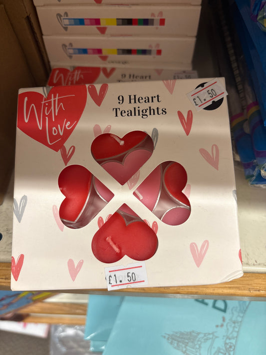 Heart Tealight Candles