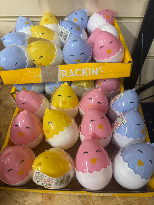 3 mixed Fillable Easter eggs