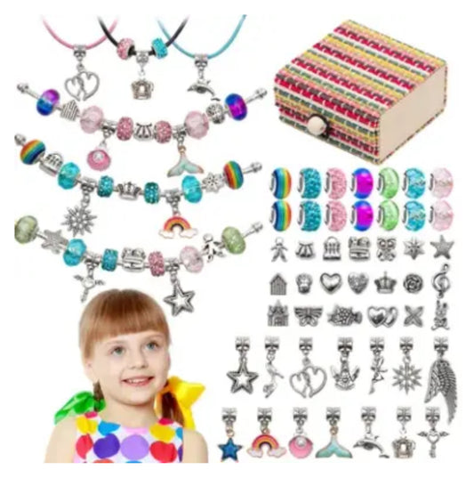 Charm bracelet jewellery making set