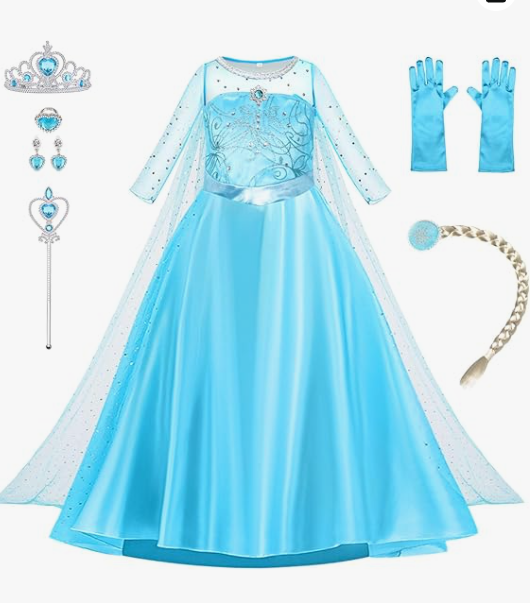 Disney's Frozen Elsa Dress Up Costume 5-6 Years