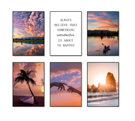 Wall Art Pack of 6 Images
