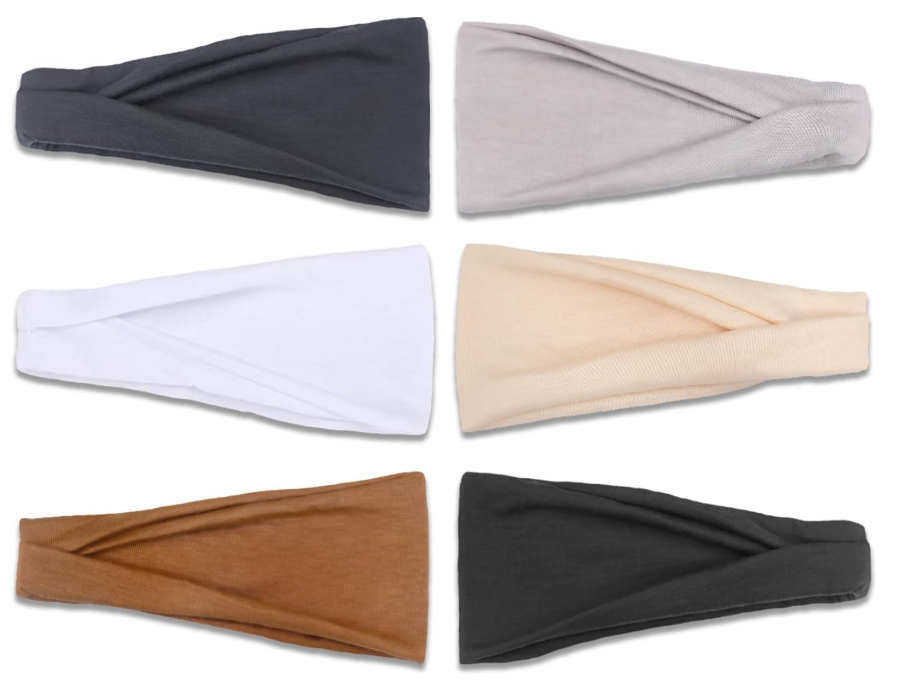 Pack of 6 Premium Stretchy Head Bands Hair Accessories