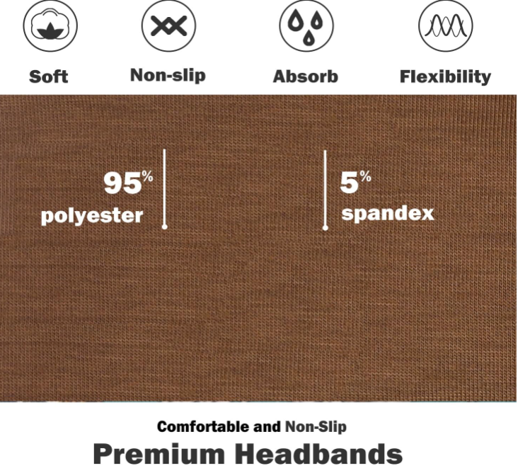 Pack of 6 Premium Stretchy Head Bands Hair Accessories