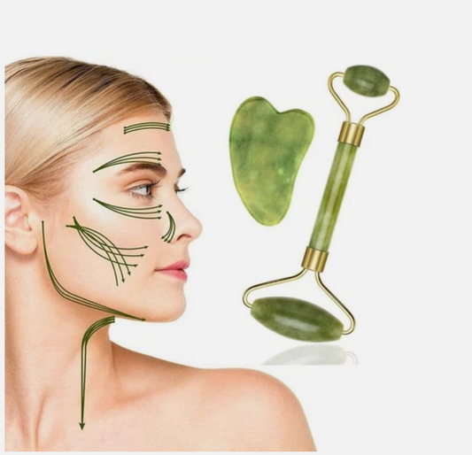Jade Roller And Gua Sha Set