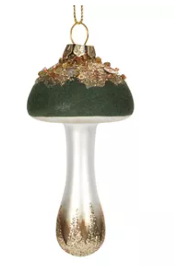 Glitter Mushroom Bauble