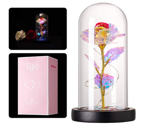 Galaxy Infinity Rose with Led String Light