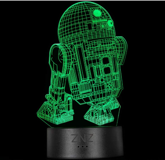 3D Star Wars Lamp, ZNZ LED Optical Illusion Night Light