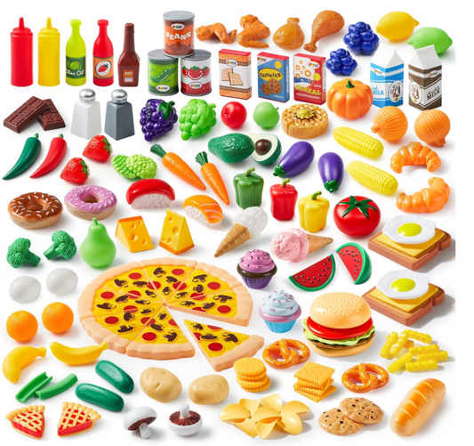 135 Piece Kitchen Game for Market Simulation Market Game Kitchen Game Kitchen Accessories