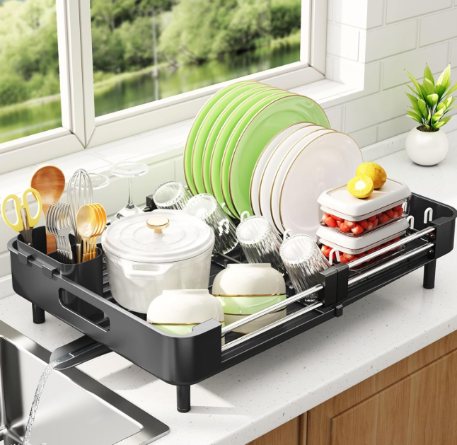 Adjustable Stainless Steel Dish Rack