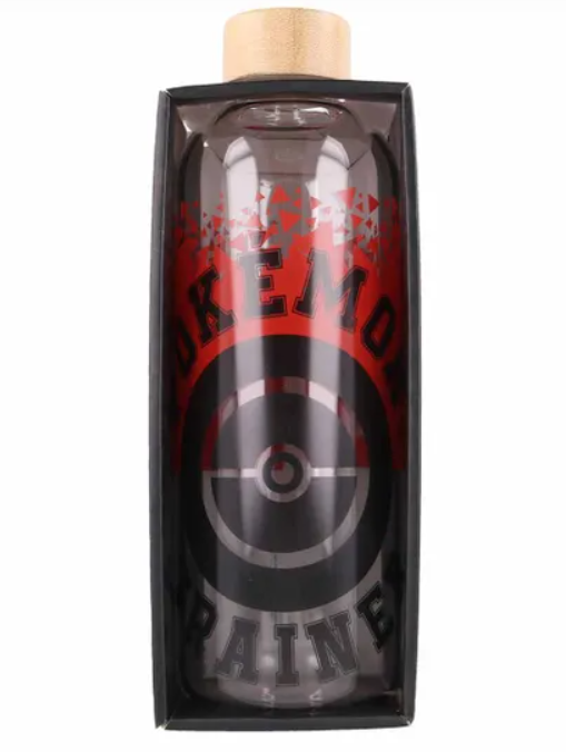 LARGE GLASS BOTTLE POKEMON