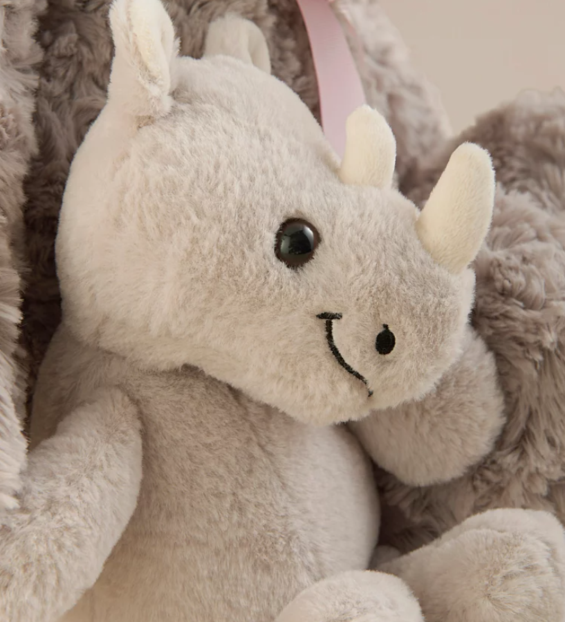 Large Grey Rhino Plush