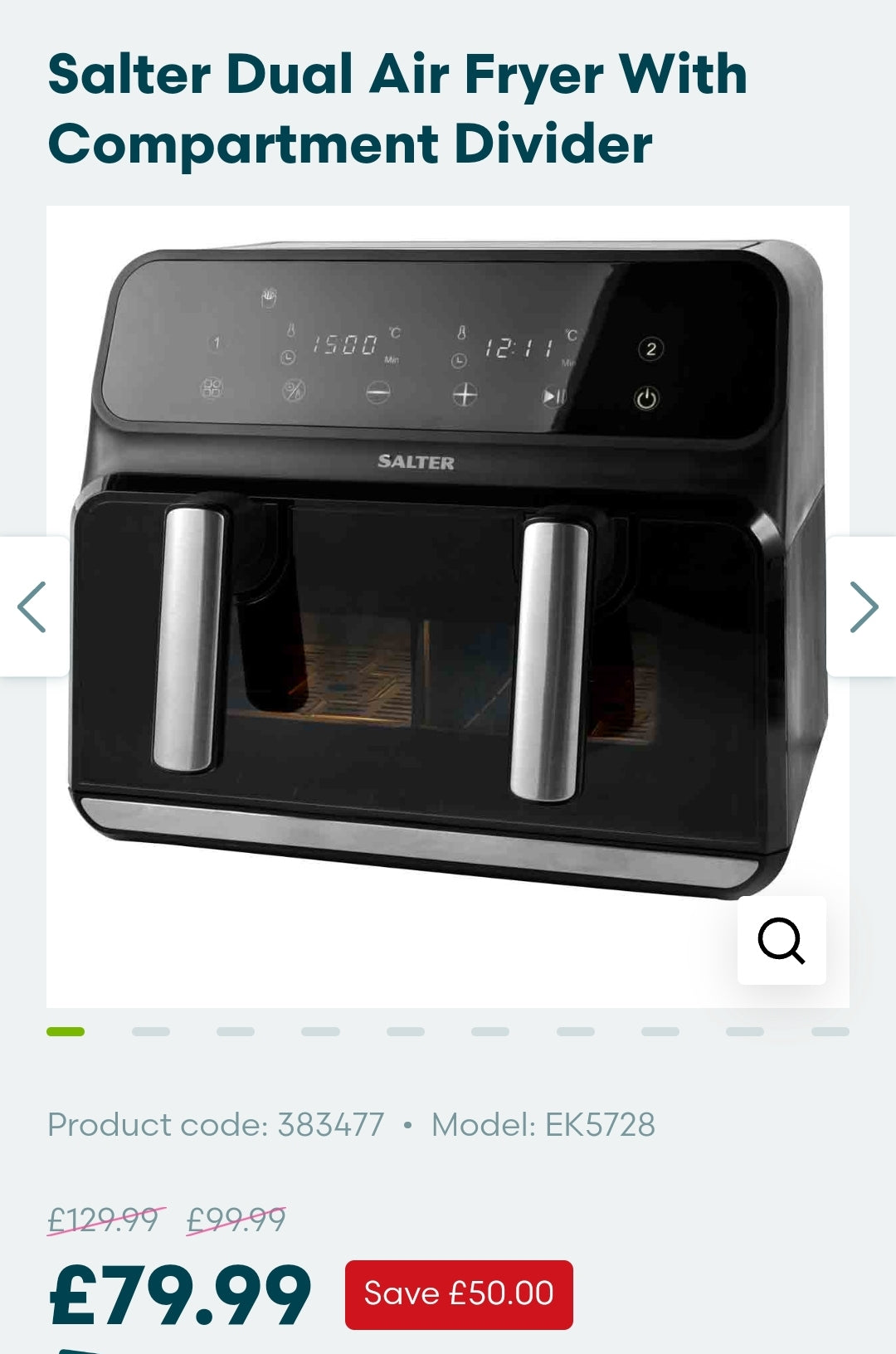 Salter Air Fryer 8L Tombola (£1.50 Ticket)