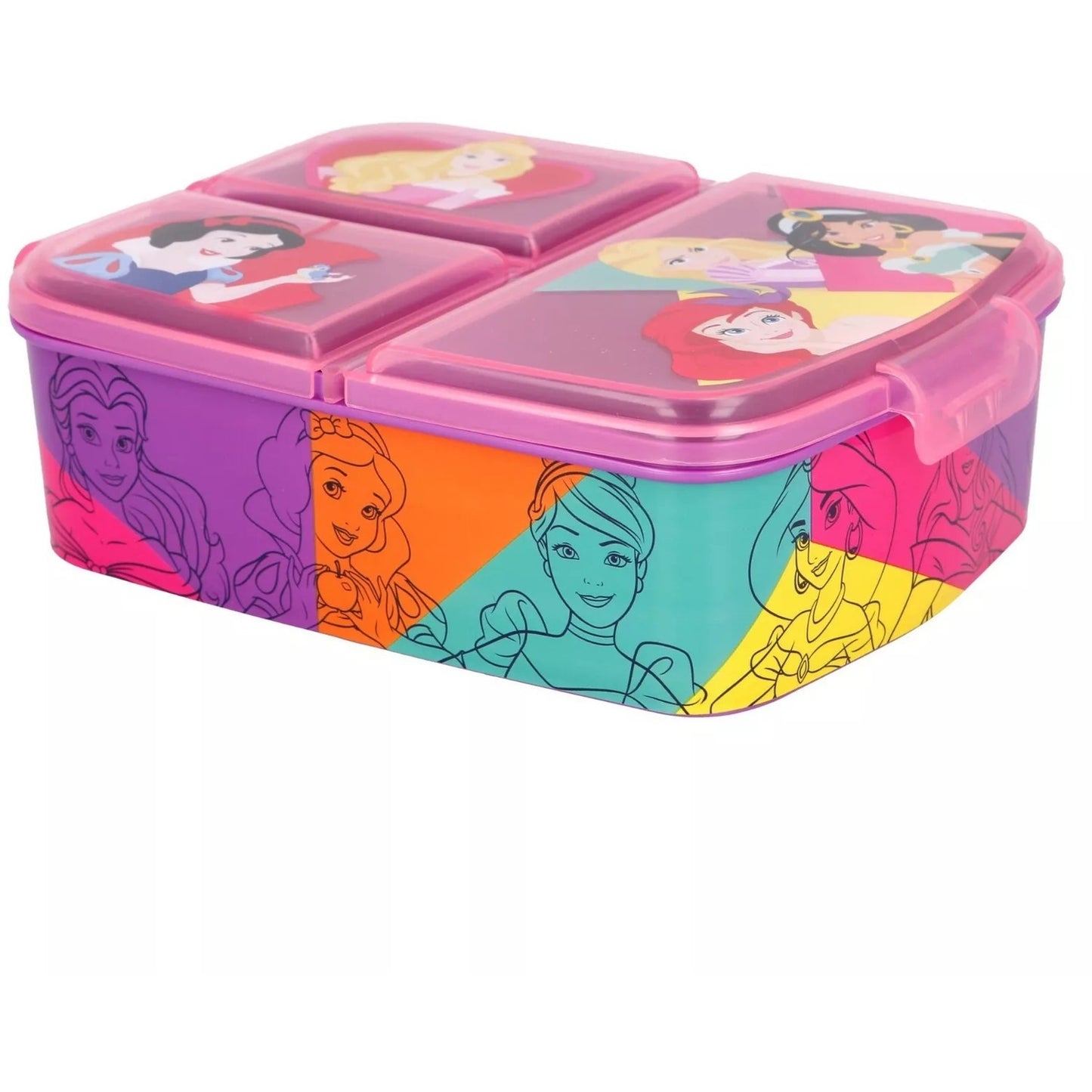 MULTI COMPARTMENT SANDWICH BOX DISNEY PRINCESS BRIGHT & BOLD