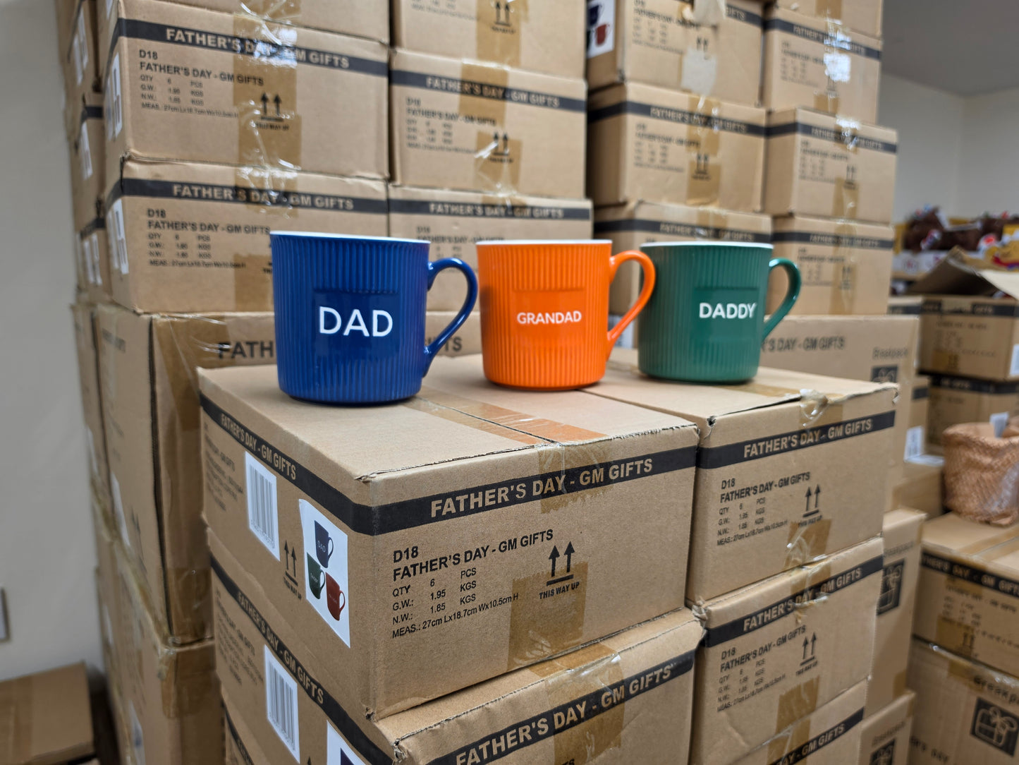 Core Dad cups - box of 24 (3 asst)