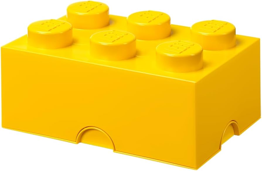 Lego storage brick 6 (multiple colours)
