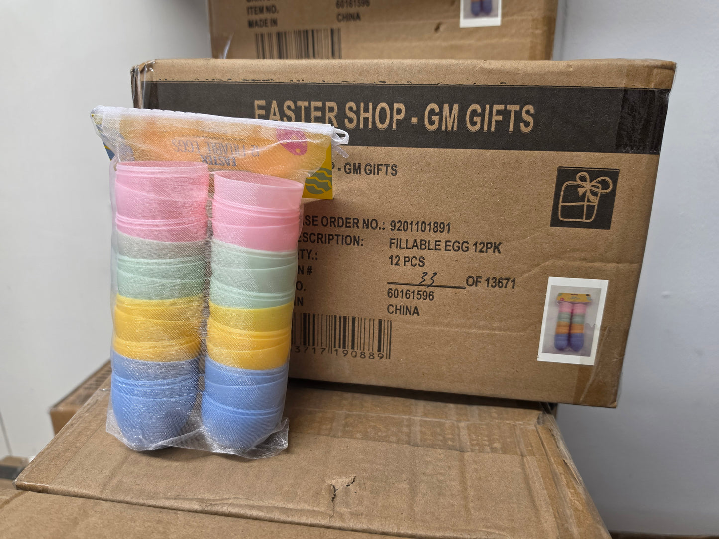 Easter - fillable eggs 12pk of 12 eggs