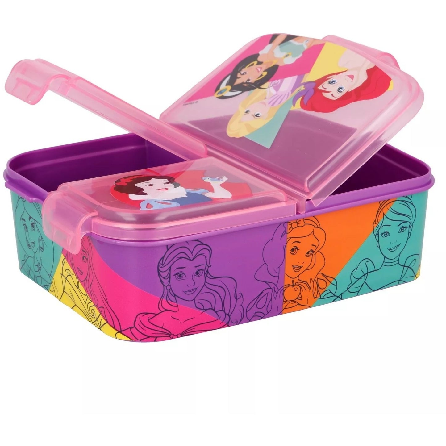 MULTI COMPARTMENT SANDWICH BOX DISNEY PRINCESS BRIGHT & BOLD