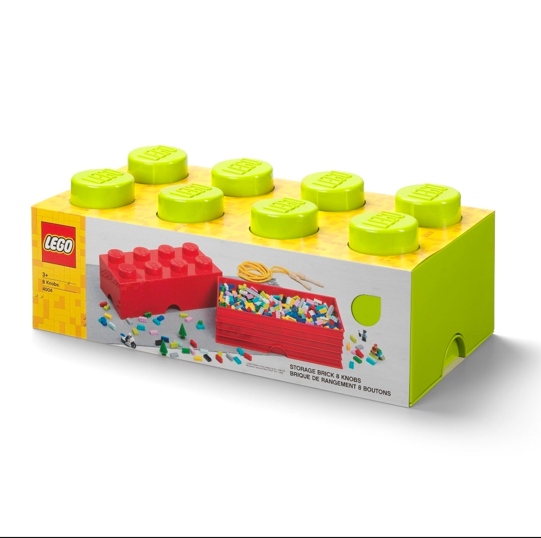 Lego storage brick 8 (multiple colours)