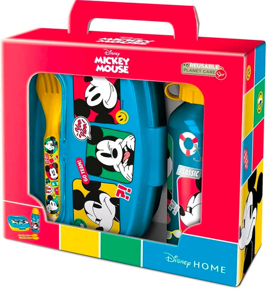 4PCS URBAN BACK TO SCHOOL SET IN GIFT BOX MICKEY MOUSE FUN-TASTIC
