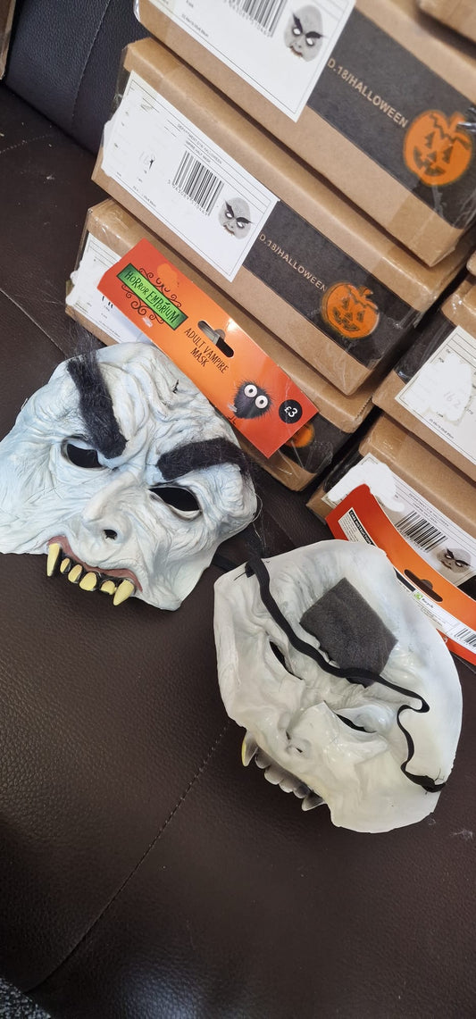 6 adult vampire half masks