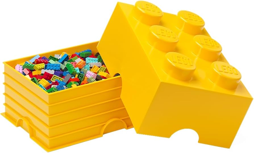 Lego storage brick 6 (multiple colours)